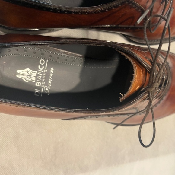 Scarpe di Bianco lace up balmoral oxfords size 9 1/2 - Picture 4 of 12